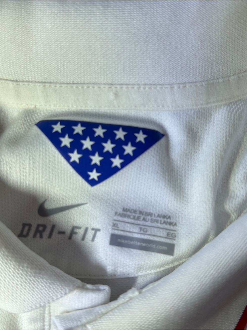 Authentic Nike USMNT 2014 Home Football Soccer Jersey Kit 578024-105 USA US XL - Picture 7 of 9